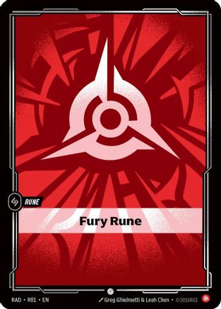 Fury Rune (R01) - RAD - Common - Foil