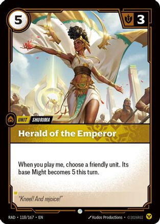 Herald of the Emperor (118/167) - RAD - Common