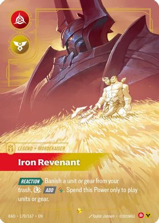 Mordekaiser, Iron Revenant (Overnumbered) (170/167) - RAD - Showcase - Foil
