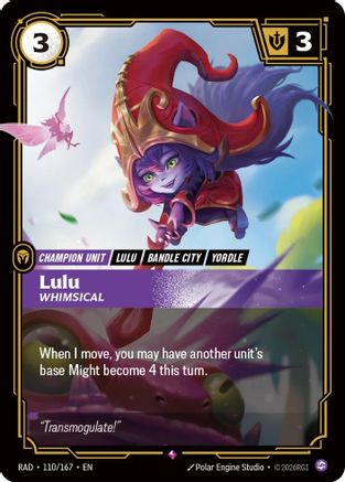 Lulu, Whimsical (110/167) - RAD - Rare - Foil