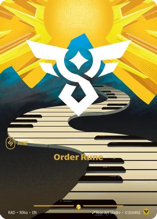 Order Rune (R06a) (R06a) - RAD - Showcase - Foil