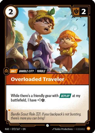 Overloaded Traveler (072/167) - RAD - Common