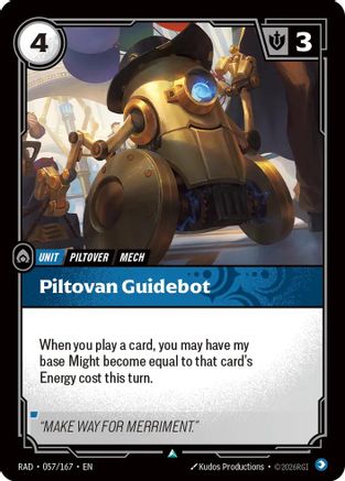 Piltovan Guidebot (057/167) - RAD - Uncommon - Foil