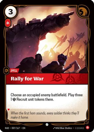 Rally for War (007/167) - RAD - Common