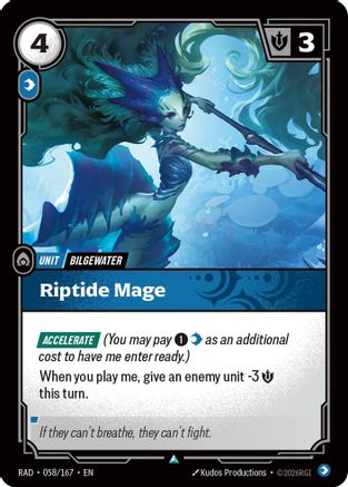 Riptide Mage (058/167) - RAD - Uncommon - Foil