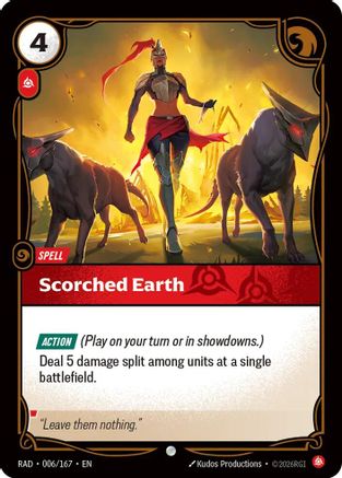 Scorched Earth (006/167) - RAD - Common - Foil