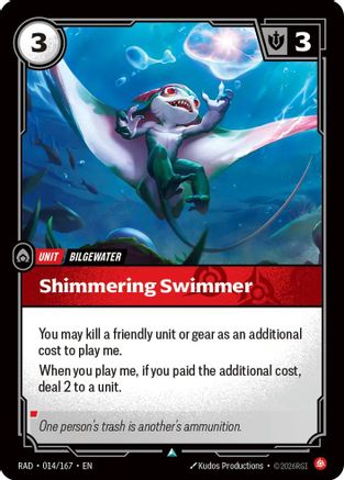 Shimmering Swimmer (014/167) - RAD - Uncommon - Foil