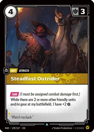 Steadfast Outrider (128/167) - RAD - Uncommon