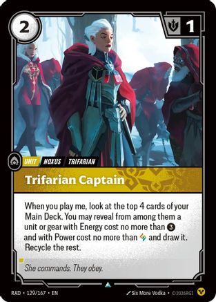 Trifarian Captain (129/167) - RAD - Uncommon