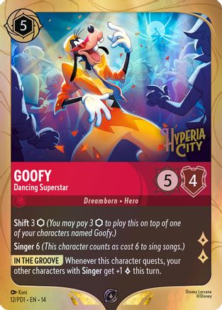Goofy - Dancing Superstar (12) - DLPC - Promo - Holofoil