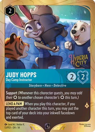 Judy Hopps - Day Camp Instructor (13) - DLPC - Rare - Holofoil