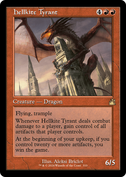 Hellkite Tyrant (RVR-333) - rare - Foil