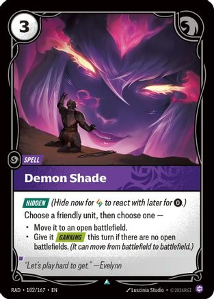 Demon Shade (102/167) - RAD - Uncommon - Foil