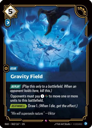 Gravity Field (062/167) - RAD - Rare - Foil