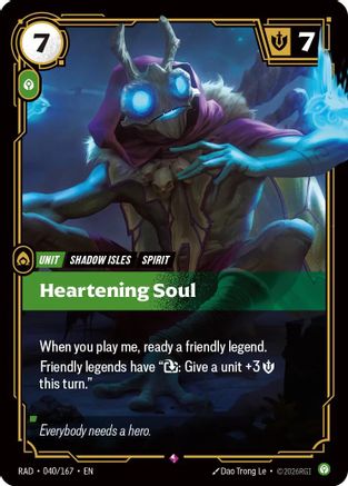 Heartening Soul (040/167) - RAD - Rare - Foil