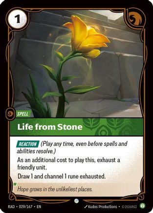 Life from Stone (029/167) - RAD - Common