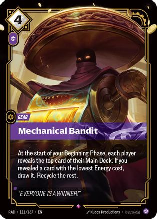 Mechanical Bandit (111/167) - RAD - Rare - Foil