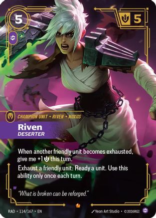 Riven, Deserter (114/167) - RAD - Epic - Foil