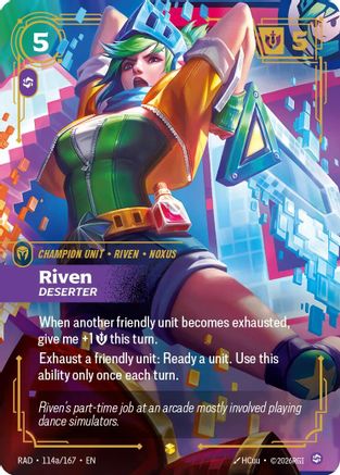 Riven, Deserter (Alternate Art) (114a/167) - RAD - Showcase - Foil