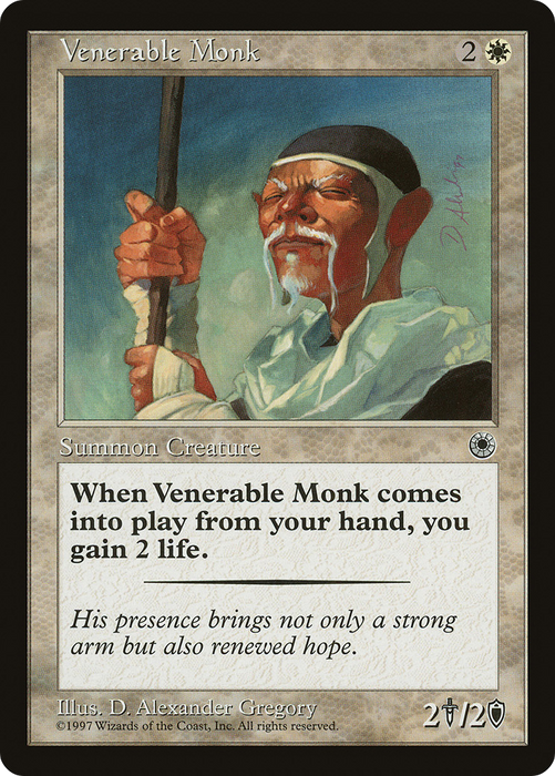 Venerable Monk (POR-035) - uncommon
