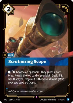 Scrutinizing Scope (064/167) - RAD - Rare - Foil