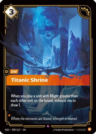 Titanic Shrine (089/167) - RAD - Rare - Foil