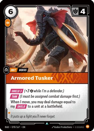Armored Tusker (078/167) - RAD - Uncommon