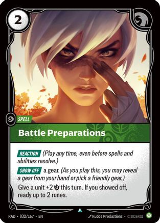 Battle Preparations (032/167) - RAD - Uncommon - Foil