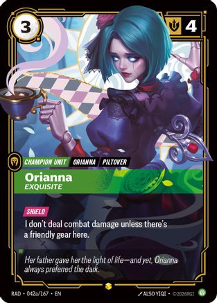 Orianna, Exquisite (Alternate Art) (042a/167) - RAD - Showcase - Foil