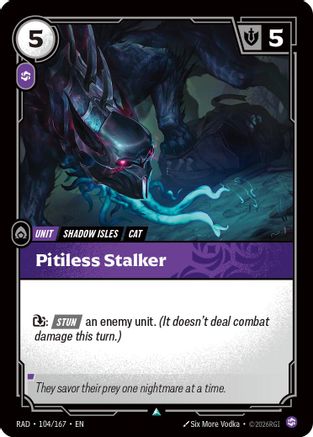 Pitiless Stalker (104/167) - RAD - Uncommon - Foil
