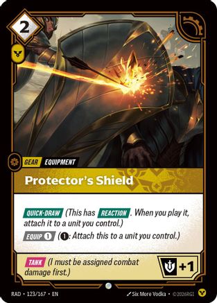 Protector's Shield (123/167) - RAD - Common