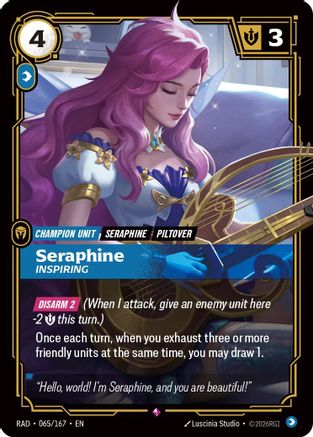 Seraphine, Inspiring (065/167) - RAD - Rare - Foil