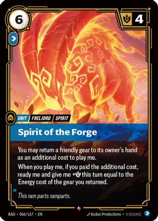 Spirit of the Forge (066/167) - RAD - Rare - Foil