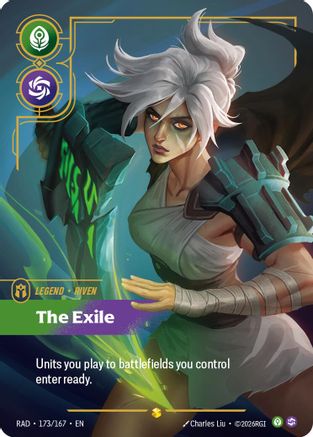 Riven, The Exile (Overnumbered) (173/167) - RAD - Showcase - Foil