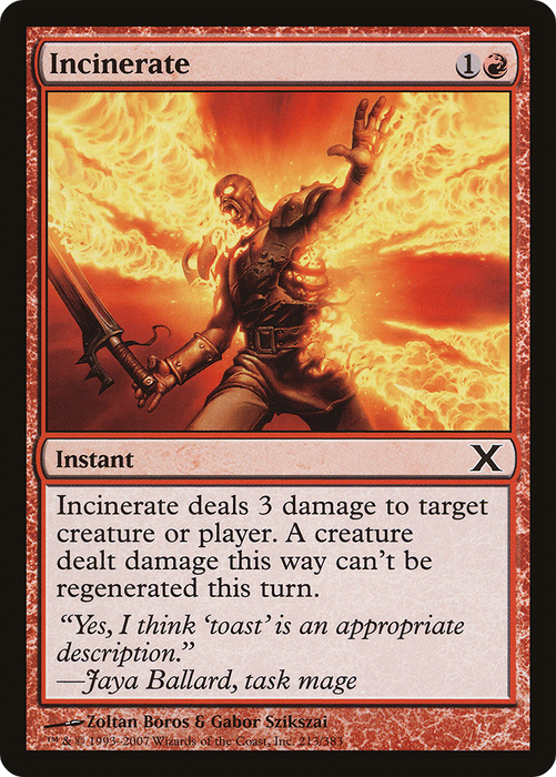 Incinerate (10E-213) - common - Foil
