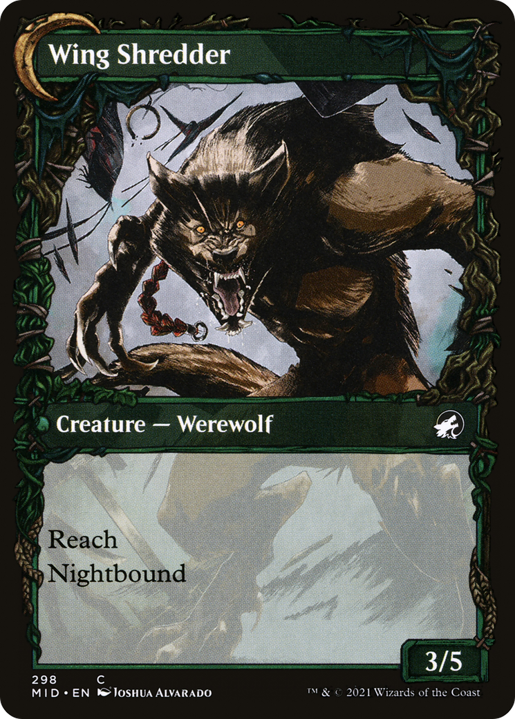 Bird Admirer // Wing Shredder (MID-298) - common: (Showcase, Double Faced Transform)
