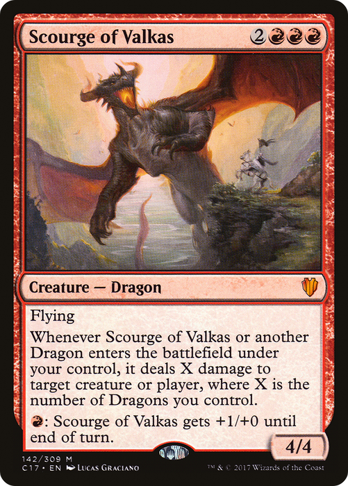 Scourge of Valkas (C17-142) - mythic