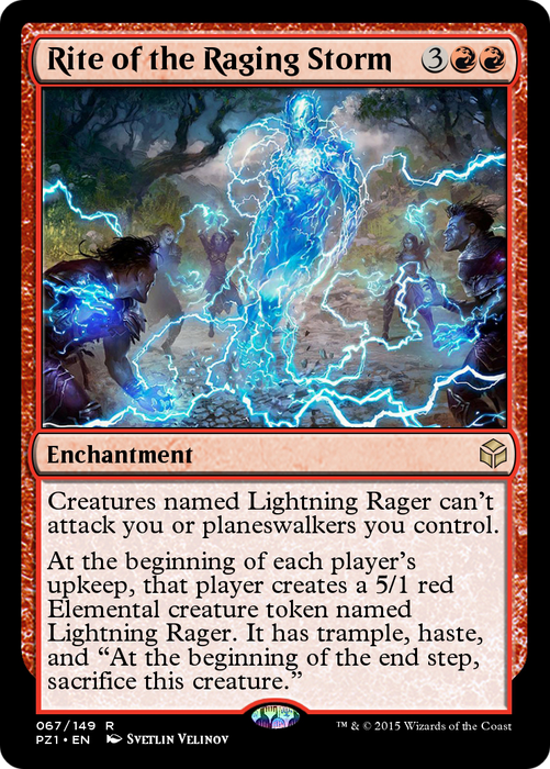 Rite of the Raging Storm (PZ1-067) - rare - Foil
