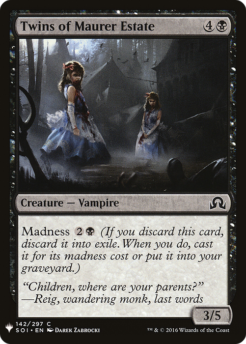 Twins of Maurer Estate (LIST-SOI-142) - common