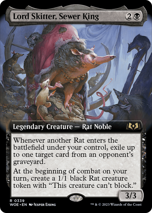 Lord Skitter, Sewer King (WOE-339) - rare: (Extended Art)
