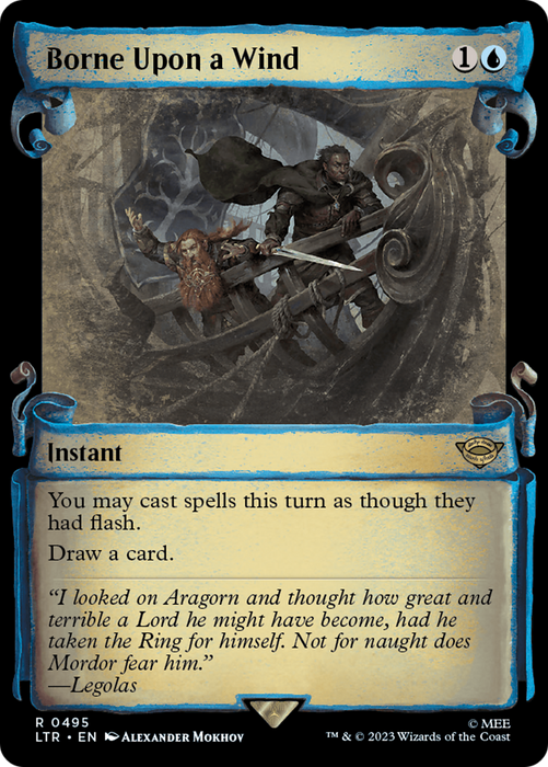 Borne Upon a Wind (LTR-495) - rare: (Showcase) - Foil