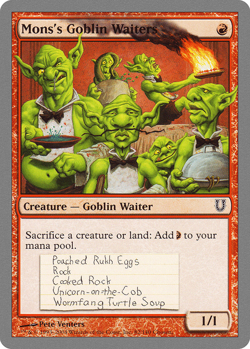 Mons's Goblin Waiters (UNH-082) - common