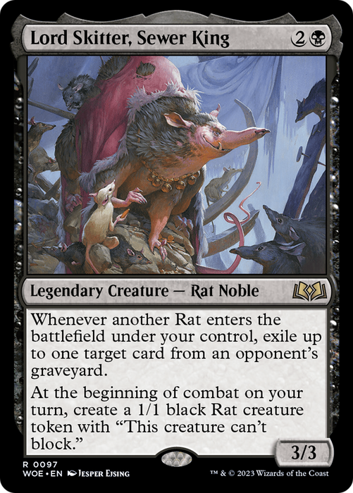 Lord Skitter, Sewer King (WOE-097) - rare - Foil
