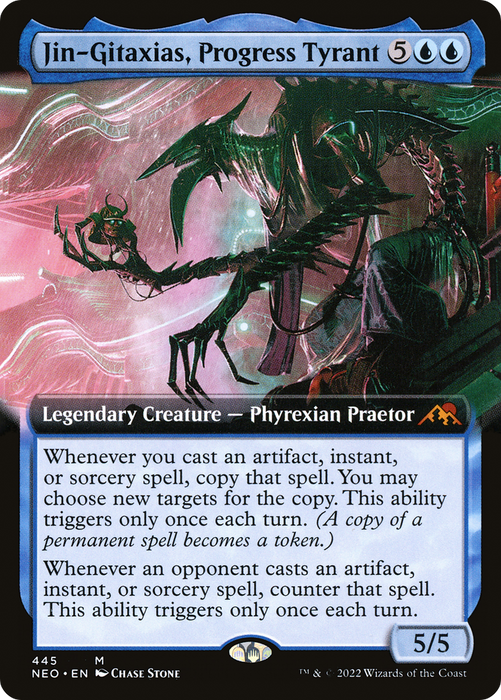 Jin-Gitaxias, Progress Tyrant (NEO-445) - mythic: (Extended Art)