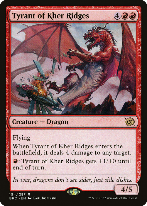 Tyrant of Kher Ridges (BRO-154) - rare - Foil