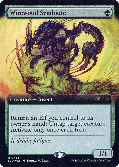 Wirewood Symbiote (SLD-785) - rare: (Extended Art) - Foil