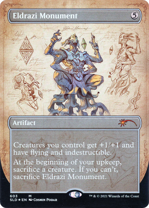 Eldrazi Monument (SLD-603) - mythic (Borderless) - Foil