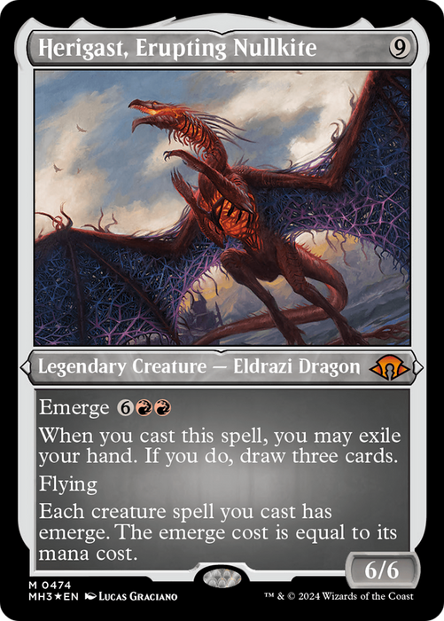 Herigast, Erupting Nullkite (MH3-474) - mythic - Etched Foil