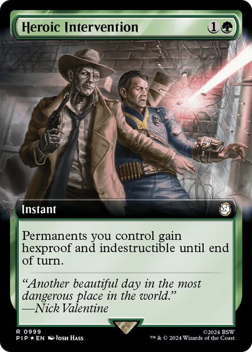 Heroic Intervention (PIP-999) - rare: (Extended Art) - Foil