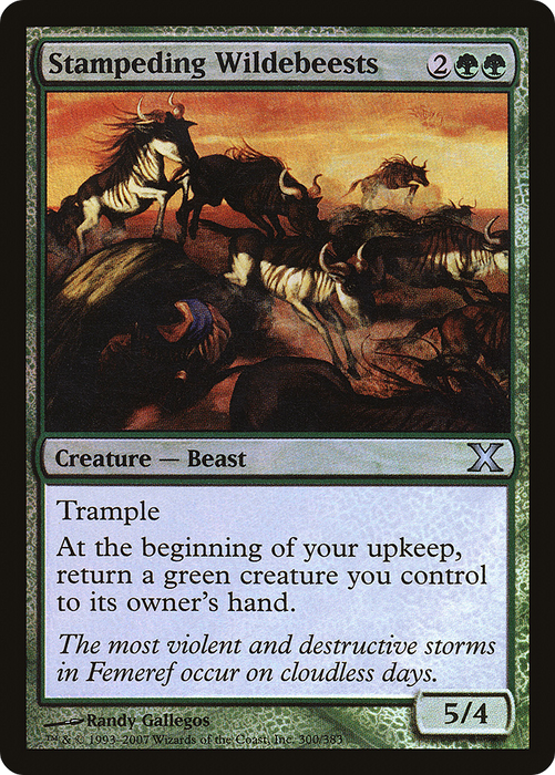 Stampeding Wildebeests (10E-300★) - uncommon - Foil